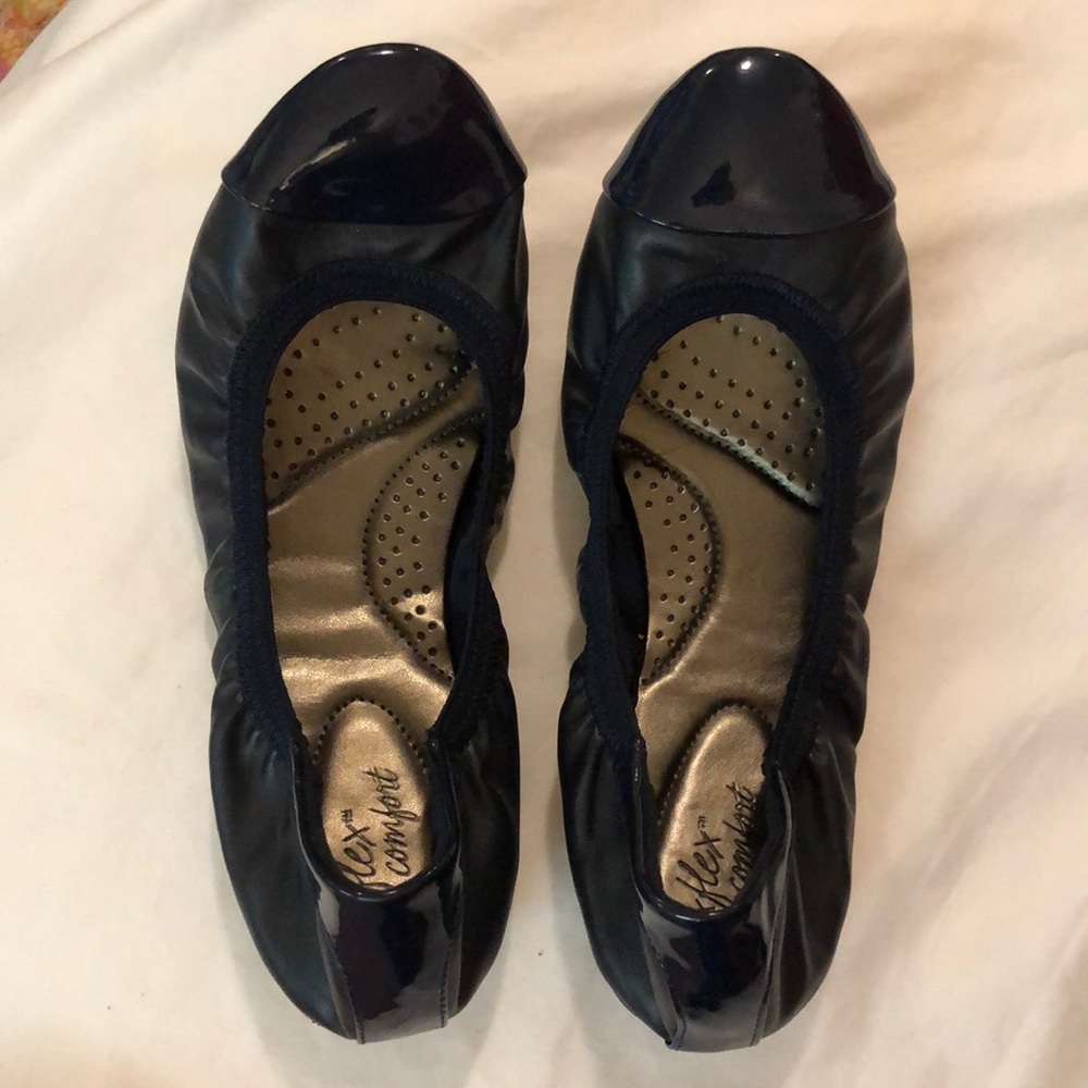 Navy flats